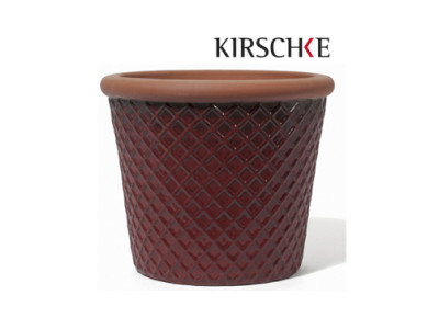 KIRSCHKE Pflanztopf BARN burgundy